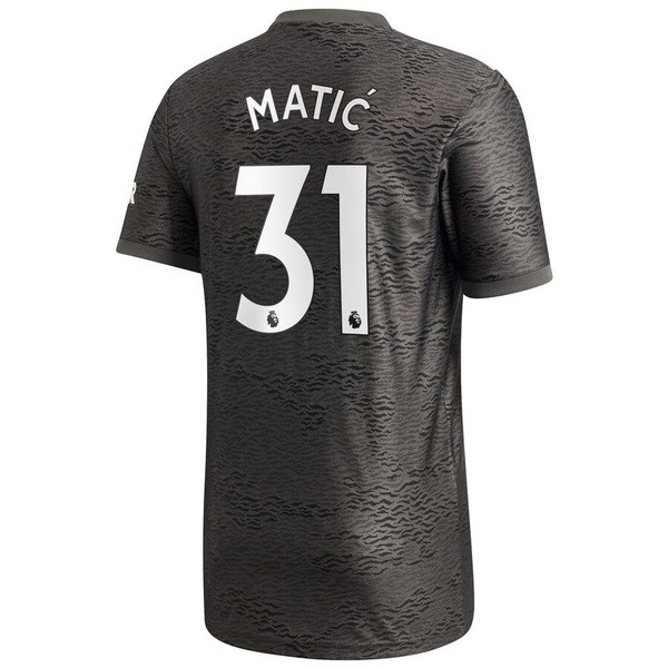 Trikot Manchester United NO.31 Matic Auswarts 2020-21 Schwarz Fussballtrikots Günstig